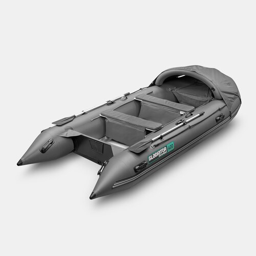 Надувная лодка GLADIATOR C400AL темносерый
