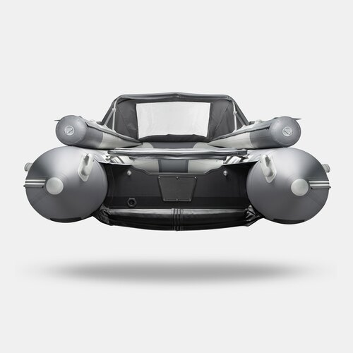 Надувная лодка GLADIATOR E420X PRO светло-темносерый