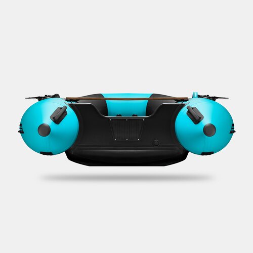 Надувная лодка GLADIATOR E300S черно-бирюзовый