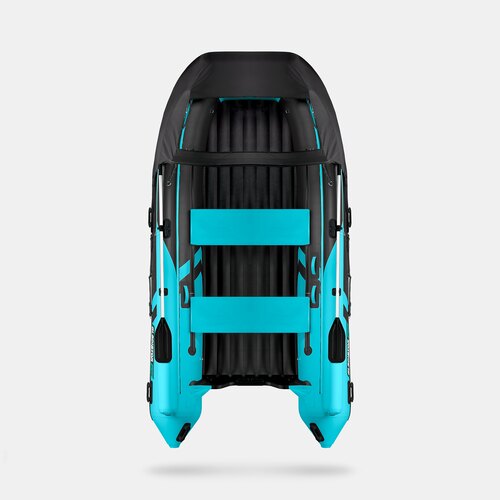 Надувная лодка GLADIATOR E420X черно-бирюзовый
