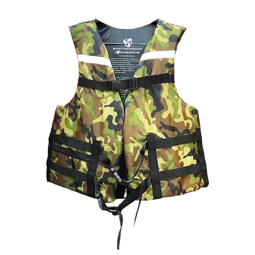 Жилет спасательный ЛОДКАМАРКЕТ 50-60 кг M кам