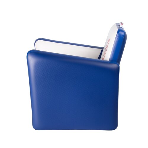 Надувное кресло Gladiator белое-синее