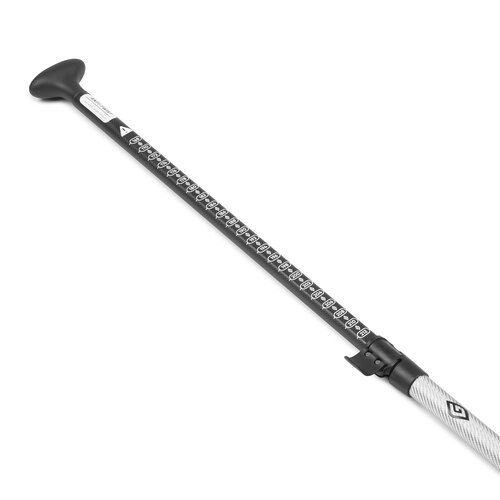 SUP весло Gladiator Race Carbon/Kevlar silver/red 3-части, лопатка M