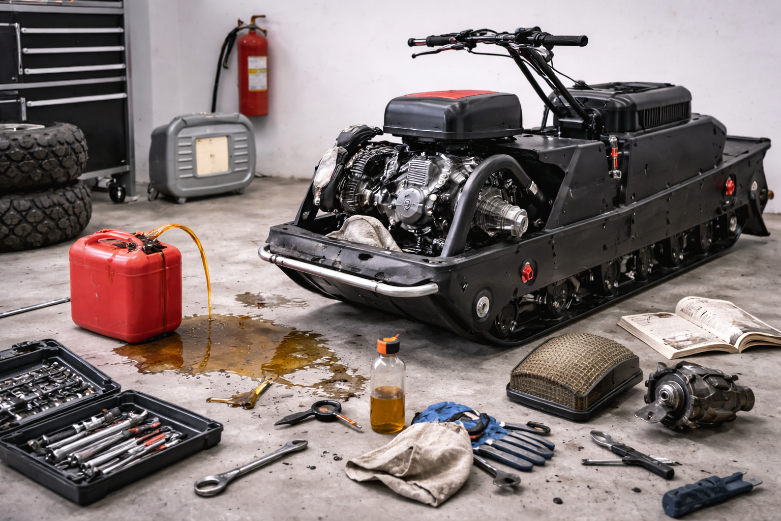 Ошибки при обслуживании мотобуксировщика